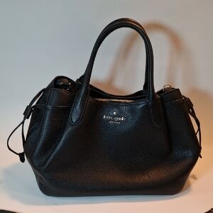 Kate Spade Black Pebbled Leather Satchel